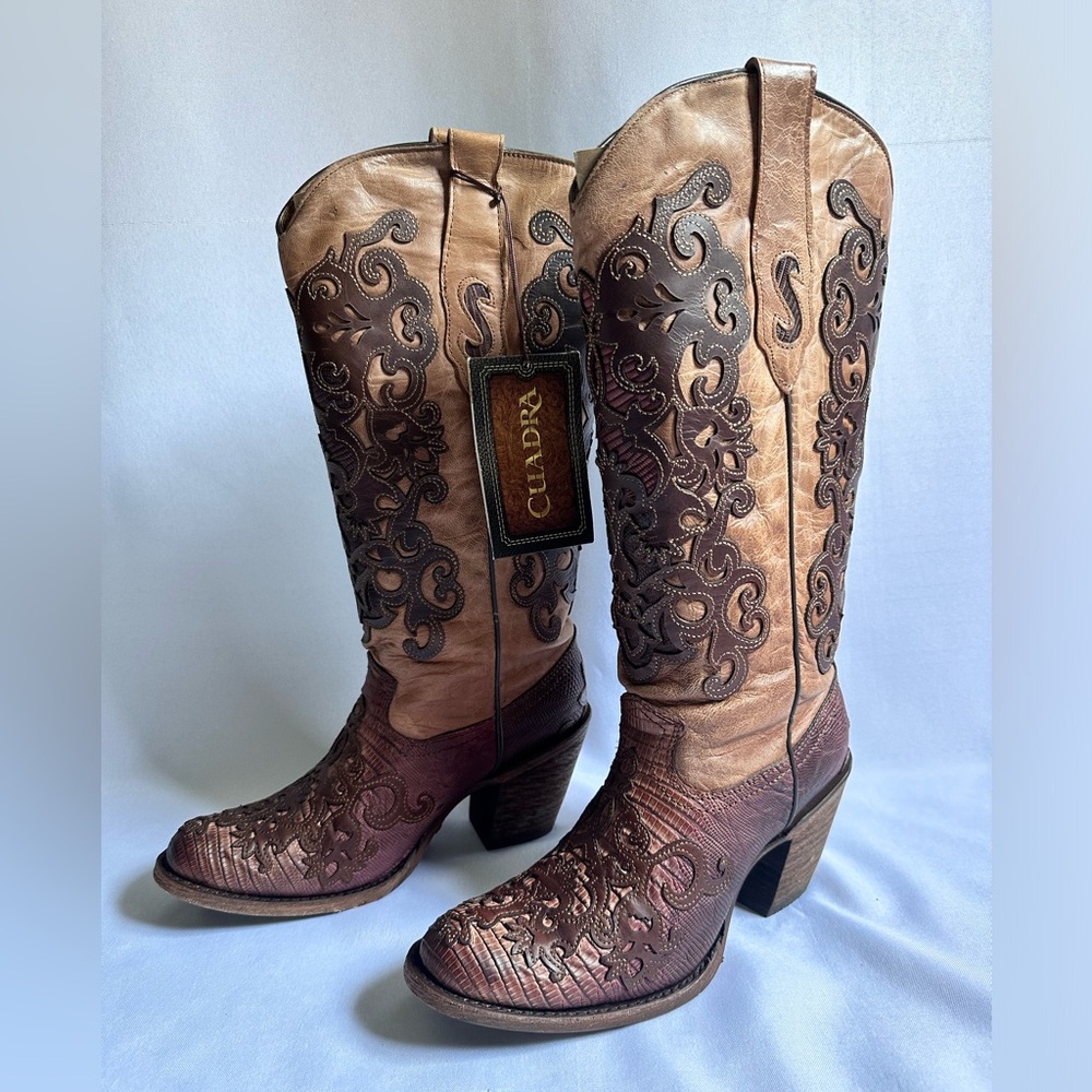 CUADRA NWT Women's Genuine Leather
Western Cowboy Boots